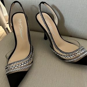 BETSEY JOHNSON Jewel Encrusted Slingback Pump